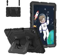 FINTIE Kids Friendly Case for Samsung Galaxy Tab A11+ Plus/ A9+ Plus 11 inch (2023/2025), Fully-Body Rugged Heavy Duty Shockproof Protective Case with Kickstand & Shoulder Strap, Black