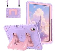 Fintie Kids Friendly Case for Samsung Galaxy Tab S11 5G 11 Inch 2025 Model (SM-X730/X736B), Fully-Body Rugged Heavy Duty Shockproof Protective Case with Kickstand & Shoulder Strap, Purple
