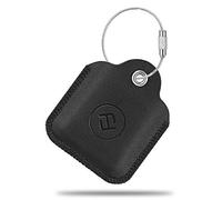 Fintie Leather Case for Tile Mate/Pro/Sport/Style, Cube Pro Key Finder, Anti-Scratch Skin Cover with Keychain, Black