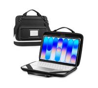 Fintie MacBook Neo Sleeve Case, 13 Inch Protective Carrying Case with Handle, Detachable 56 Inch Shoulder Strap, Accessory Pocket, ID Slot, Water-Resistant Shockproof Bag (Black)