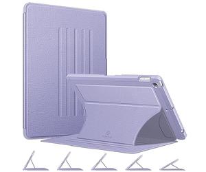 Fintie Magnetic Case with Stand for iPad 9th/8th/7th Generation (2021/2020/2019) 10.2 Inch, Multiple Safe Angles, Shock Resistant Soft TPU Back Cover, Auto Sleep