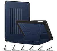 Fintie Magnetic Stand Case for iPad 6th / 5th Generation (2018/2017), iPad Air 2 / Air 1 (9.7 Inch) - [Multiple Secure Angles] Shockproof Rugged Soft TPU Back Cover, Auto Wake/Sleep, Navy