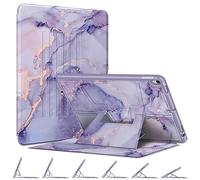 Fintie Magnetic Stand Case for iPad Air 10.5" (3rd Generation) 2019 / iPad Pro 10.5" 2017, Multi-Angle Viewing Rugged Soft TPU Back Cover with Pencil Holder, Auto Wake/Sleep (Lilac Marble)