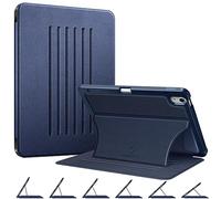 Fintie Magnetic Stand Case for iPad Air 11-inch M3 (2025) / M2 (2024), iPad Air 5th (2022) / 4th Generation (2020) 10.9 Inch - Multiple Angles Shockproof TPU Cover with Pencil Holder, (Navy)
