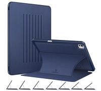 Fintie Magnetic Stand Case for iPad Pro 13-inch (M4) 2024 - Multiple Angles Shockproof Rugged Soft TPU Cover with Pencil Holder, Auto Sleep/Wake, Navy
