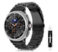 FINTIE Metal Bracelet Compatible with Galaxy Watch 8/8 Classic - Stainless Steel Watch Strap with Double Folding Clasp for Galaxy Watch8 40 mm 44 mm/Watch8 Classic 46 mm