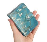 FINTIE Mini Photos Album Book for 2x3 Inch Films - 52 Pockets Small Albums | For Fujifilm Instax Mini, Polaroid Hi-Print Pictures, Portable Kpop Photocard Holder, Travel Memory Book, Blossom