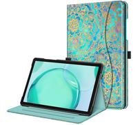 Fintie Multi-Angle Viewing Case for Samsung Galaxy Tab A11+/ A9+ 11 Inch | Front Card Pocket, Synthetic Leather Exterior, Microfiber Interior, Auto Wake/Sleep, for Business Travel, Shades of Blue