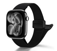 Fintie Nylon Band Compatible with Apple Watch, Soft Breathable Sport Loop Wrist Strap with Magnetic Closure (44mm/45mm/46mm/49mm)