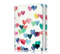 Fintie Photo Album 4x6 Photos - 112 Photos Premium Vegan Leather Cover with Snap Fastener, Portable Wallet Photo Albums (Raining Hearts)