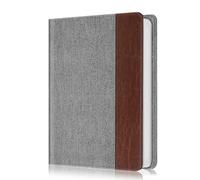 Fintie Photo Album 4x6 Photos - 112 Photos Premium Vegan Leather Cover with Snap Fastener, Portable Wallet Photo Albums (Denim Grey)