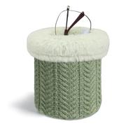 FINTIE Plush Lined Eyeglasses Holder for Nightstand, Knit Glasses Stand Case, Multi-Functional Organizer for Home Boho Decor, Green, One size