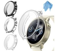 Fintie Protective Case Compatible with Garmin Venu 4 41 mm, Pack of 3, Soft TPU Screen Protector Case Cover