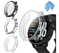 Fintie Protective Case Compatible with Garmin Venu 4 45 mm, Pack of 3, Soft TPU Screen Protector Case Cover