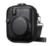 Fintie Protective Case for Fujifilm Instax Mini 40 Instant Camera - Shockproof Hard Shell Carrying Case with Removable Adjustable Strap, Vintage Black