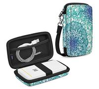 Fintie Protective Case for Kodak Step/Mini 2 HD/PRINTOMATIC/Kodak Smile Camera & Printer - Shockproof Hard Shell Carrying Case with Inner Pocket, Emerald Illusions