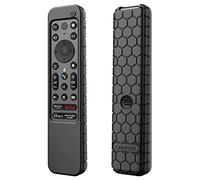 Fintie Protective Case for Sony RMF-TX800U RMF-TX900U Voice Remote Control 2022, Honey Comb Lightweight Anti Slip Shockproof Silicone Cover for Sony Ultra HD TV X80K X90K X95K Series, Black
