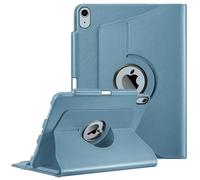 FINTIE Rotating Case for iPad Air 11 inch (2024) M2, iPad Air 6th / 5th / 4th Generation (2024/2022/2020) - [360 Rotating] Adjustable Stand Cover with Pencil Holder, Mist Blue