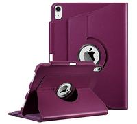 FINTIE Rotating Case for Air 11-inch M4 (2026)/M3 (2025)/M2 (2024), iPad Air 5th/4th Generation (2022/2020) - [360 Swivelling] Adjustable Stand Cover with Pencil Holder, Purple