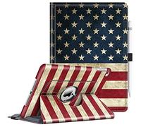 Fintie Rotating Case for iPad 6th / 5th Generation (2018/2017), iPad Air 2 / Air 1 (9.7 Inch) - 360 Degree Rotating Stand Cover Auto Sleep Wake, US Flag