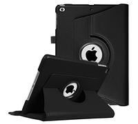 Fintie Rotating Case for iPad 9.7 2018 2017(6th Gen, 5th Gen)/iPad Air 2/iPad Air - 360 Degree Swivel Stand Smart Protective Cover with Auto Sleep Wake Feature, Black