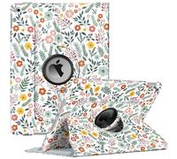 Fintie Rotating Case for iPad 9th Generation (2021) / 8th Generation (2020) / 7th Generation (2019) 10.2 Inch - 360 Degree Rotating Stand Cover with Pen Holder, Auto Wake Sleep, Spring Blossom