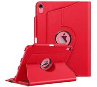 FINTIE Rotating Case for iPad (A16) 11th Generation 11 Inch (2025), iPad 10th Generation 10.9 Inch (2022) - 360 Degree Swivel Protective Stand Cover w/Pencil Holder, Auto Wake/Sleep, Red