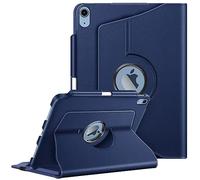 FINTIE Rotating Case for iPad (A16) 11th Generation 11 Inch (2025), iPad 10th Generation 10.9 Inch (2022) - 360 Degree Swivel Protective Stand Cover w/Pencil Holder, Auto Wake/Sleep, Navy