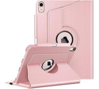 FINTIE Rotating Case for iPad Air 11 Inch & iPad Air 5th/4th Gen 10.9 Inch | 360° Swivel Stand, Portrait & Landscape Viewing, Shockproof Cover with Pencil Holder, Auto Wake/Sleep, Rose Gold