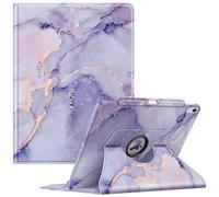 FINTIE Rotating Case Compatible with iPad Air 13 inch (M2) 2024 - [360 Degree Swiveling] Protective Cover with Pencil Holder, Auto Sleep/Wake, Lilac Marble