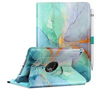 Fintie Rotating Case for iPad Mini 5 2019/iPad Mini 4-360 Degree Rotating Smart Stand Protective Back Cover Auto Sleep/Wake Function for 7.9 Inch iPad Mini 5th Generation, Emerald Marble
