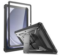 FINTIE Shockproof Case for Samsung Galaxy Tab A9 Plus 11 Inch 2023 Model (SM-X210/X216/X218), Tuatara Rugged Unibody Hybrid Full Protective Bumper Kickstand Cover Built-in Screen Protector, Black