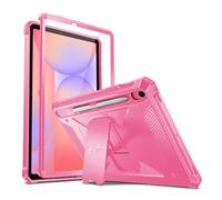 Fintie Shockproof Case for Samsung Galaxy Tab S10 Lite/ S10 FE/ S9 FE 5G 10.9 Inch/Tab S9 11 Inch, Tuatara Rugged Unibody Hybrid Bumper Kickstand Cover Built-in Screen Protector, Magenta