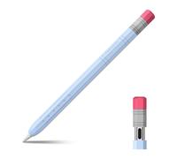 Fintie Silicone Case for Apple Pencil (USB-C), Ultra Thin Apple Pencil USB-C Case Cover, Non-Slip Pencil Grip Holder, Supports Magnetic Attachment, (Light Blue)