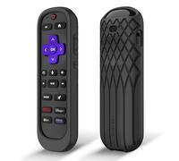 Fintie Silicone Case for Roku Voice Remote Pro (2nd Edition), Black | Shockproof Remote Cover for RCB1R Controller and Roku Voice Remote RCA1R, Lightweight, Anti Slip, Kids-Friendly