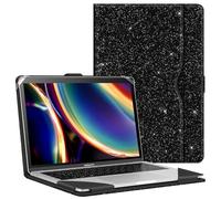 Fintie Sleeve Case Cover for MacBook Air 13.6 A3240 A3113 A2681 M4 M3 M2, Air 13 A2337 (M1) / A2179 / A1932, MacBook Pro 13 A2338 (M2 M1) / A2251 / A2289 / A2159 / A1989 / A1706 / A1708, GlitterBlack