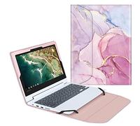 Fintie Sleeve Case for 11.6" Lenovo Chromebook Flex 3 / Lenovo Chromebook C330 - Premium PU Leather Portfolio Book Cover, Glittering Marble