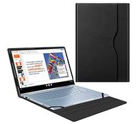FINTIE Sleeve Case for 14'' ASUS Chromebook Flip C433TA / ASUS Chromebook C425 / Lenovo Yoga Slim 7 14IIL05 / Dell Latitude 7410 7420 - Premium PU Leather Portfolio Book Cover, Black