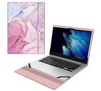 FINTIE Sleeve Case for 14'' Samsung Galaxy Book Go NP545XLA / Lenovo Yoga C930 C930-13IKB / Lenovo IdeaPad S540 14 S540-14IWL S540-14API - Premium PU Leather Portfolio Book Cover, Glittering Marble