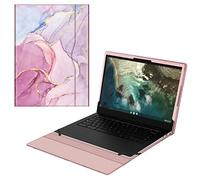 Fintie Sleeve Case for 14" Samsung Galaxy Chromebook Go XE340XDA XE345XDA/Dell Latitude 3410/HP Pavilion 14-ceXXXX/Lenovo 14W Windows Gen 2 - Premium PU Leather Portfolio Book Cover, Glittering Marble