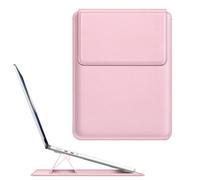 Fintie Sleeve Case for MacBook Neo 13 inch, Air 13.6/13.3 inch, Pro 13 inch | Other Up to 13 inch Laptop Tablet, Slim Bag Cover with Stand, Synthetic Leather, Magnetic Closure, Blush
