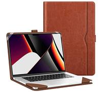 Fintie Sleeve Case for MacBook Pro 16 Inch Case A3403 A3186 A2991 A2780 A2485 A2141 (2019 2020 2021 2022 2023 2024 Release), Premium PU Leather Protective Folio Book Cover, Brown