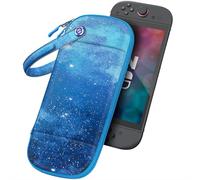 FINTIE Slim Carrying Case for Nintendo Switch 2 (2025), Protective Hard Shell Switch 2 Case w/10 Game Card Slots, Portable Travel Storage Cover w/Pocket for Amiibo Card & Accessories (starry sky)