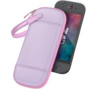 FINTIE Slim Carrying Case for Nintendo Switch 2 (2025), Protective Hard Shell Switch 2 Case w/10 Game Card Slots, Portable Travel Storage Cover w/Pocket for Amiibo Card & Accessories (Purple)