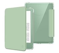 FINTIE Slim Case for 6" Kindle 11th Gen 2024/2022, Agave Green | Ultra Clear Soft Flexible TPU Back Cover, Light Shell, with Auto Wake/Sleep, for Kindle 2024/2022 11th Gen