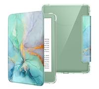 FINTIE Slim Case for 6" Kindle 11th Gen 2024/2022, Emerald Marble