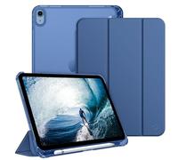 FINTIE Slim Case for iPad A16 11th Generation 11 Inch & 10th Gen 10.9 Inch | Built-in Pencil Holder, Matte Coloured Back Shell, Auto Wake/Sleep, for School or Office, Navy