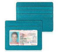 Fintie Slim Minimalist Front Pocket Wallet, RFID Blocking Credit Card Holder Card Cases with ID Window for Men Women, Legacy Teal, Mini, Modern