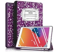 Fintie SlimShell Case for iPad 9/8/7th Generation (2021/2020/2019 Model) 10.2" - [Built-in Pencil Holder] - Soft TPU Back Case with Auto Sleep/Wake Function