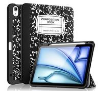 Fintie SlimShell Case for iPad Air 5th Generation (2022) / 4th Generation (2020) 10.9 Inch - Flexible Soft TPU Stand Back Cover with Pencil Holder, Auto Sleep/Wake, Composition Book